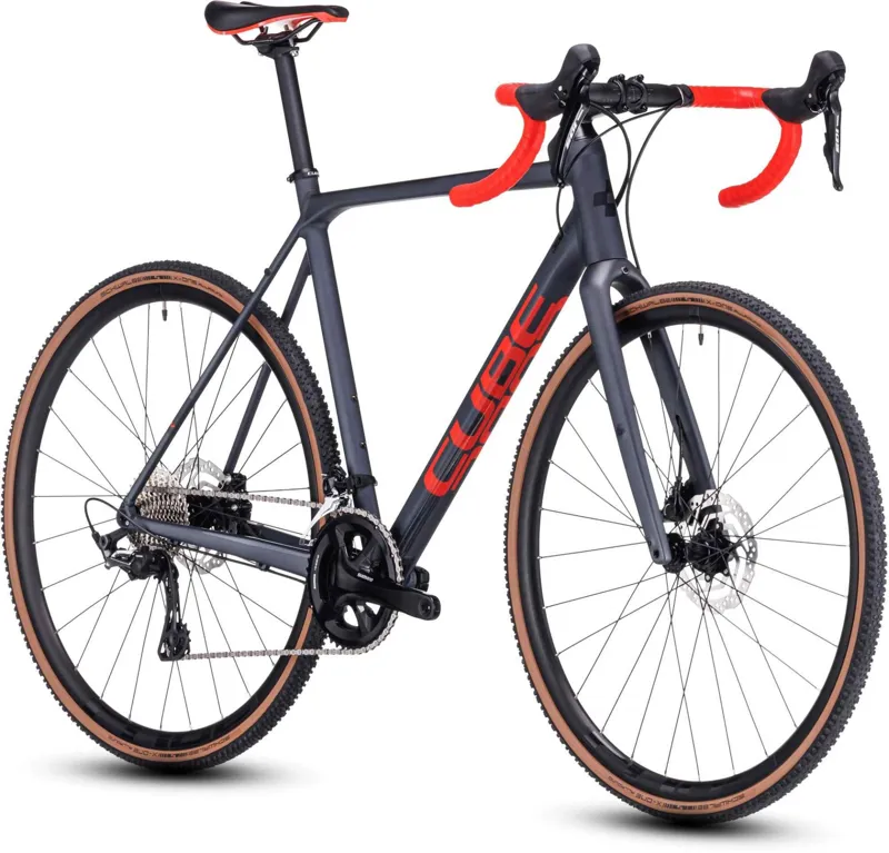 Cube Cross Race Pro Cyclocross Bike in Grey/Red-6